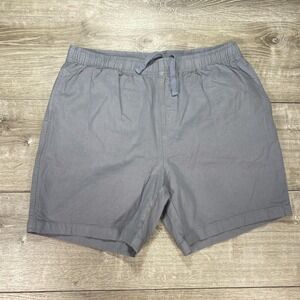 Free Fly Shorts Mens XL Gray Drawstring Elastic Waist Bamboo Viscose Blend Chino